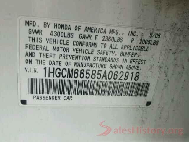 5N1AT2MT3GC827362 2005 HONDA ACCORD