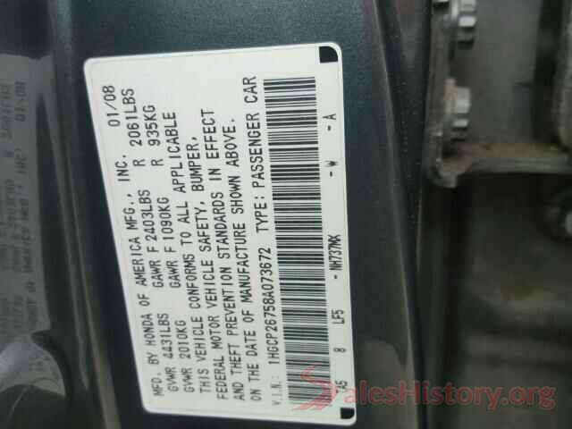 5NPE24AF5HH495000 2008 HONDA ACCORD