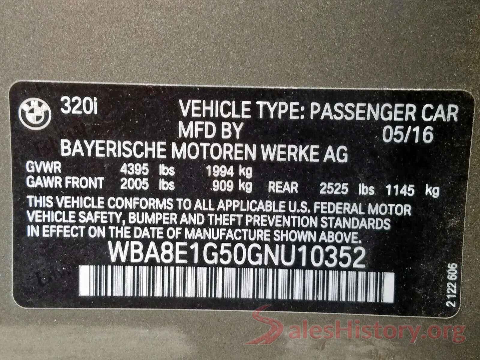 5NPD74LF2HH139694 2016 BMW 3 SERIES