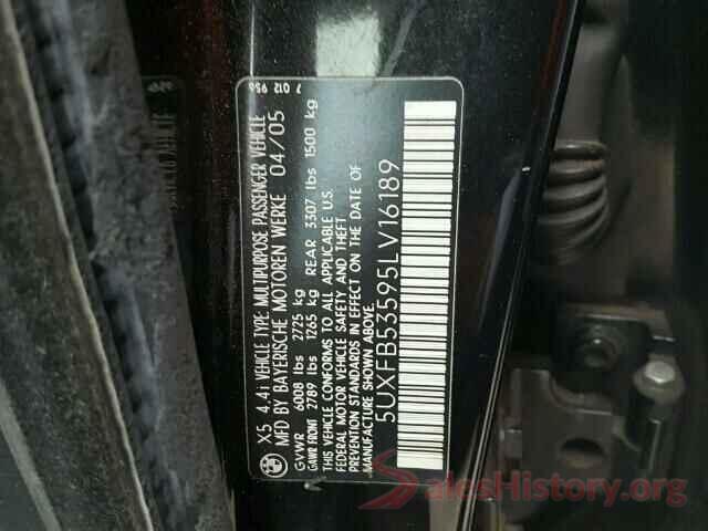 3FA6P0H76JR117628 2005 BMW X5