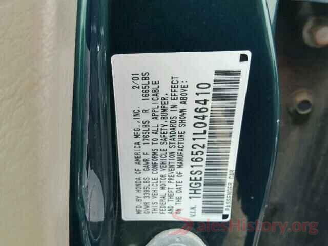 5NPDH4AEXGH785510 2001 HONDA CIVIC