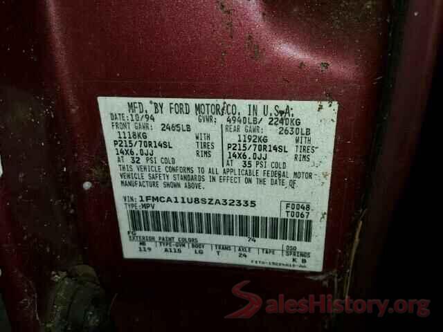 JF2SJARC1HH454913 1995 FORD AEROSTAR