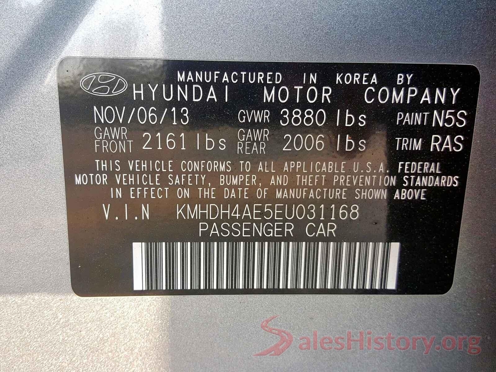 JN1BJ1CR7KW352419 2014 HYUNDAI ELANTRA