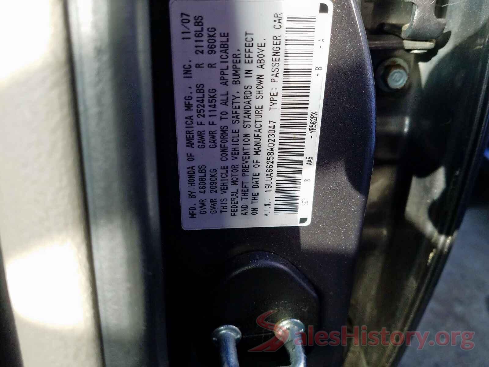 1N4AL3APXGN344706 2008 ACURA TL