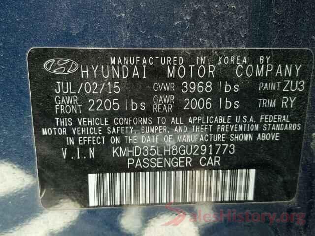 1N6AD0EV5JN707867 2016 HYUNDAI ELANTRA