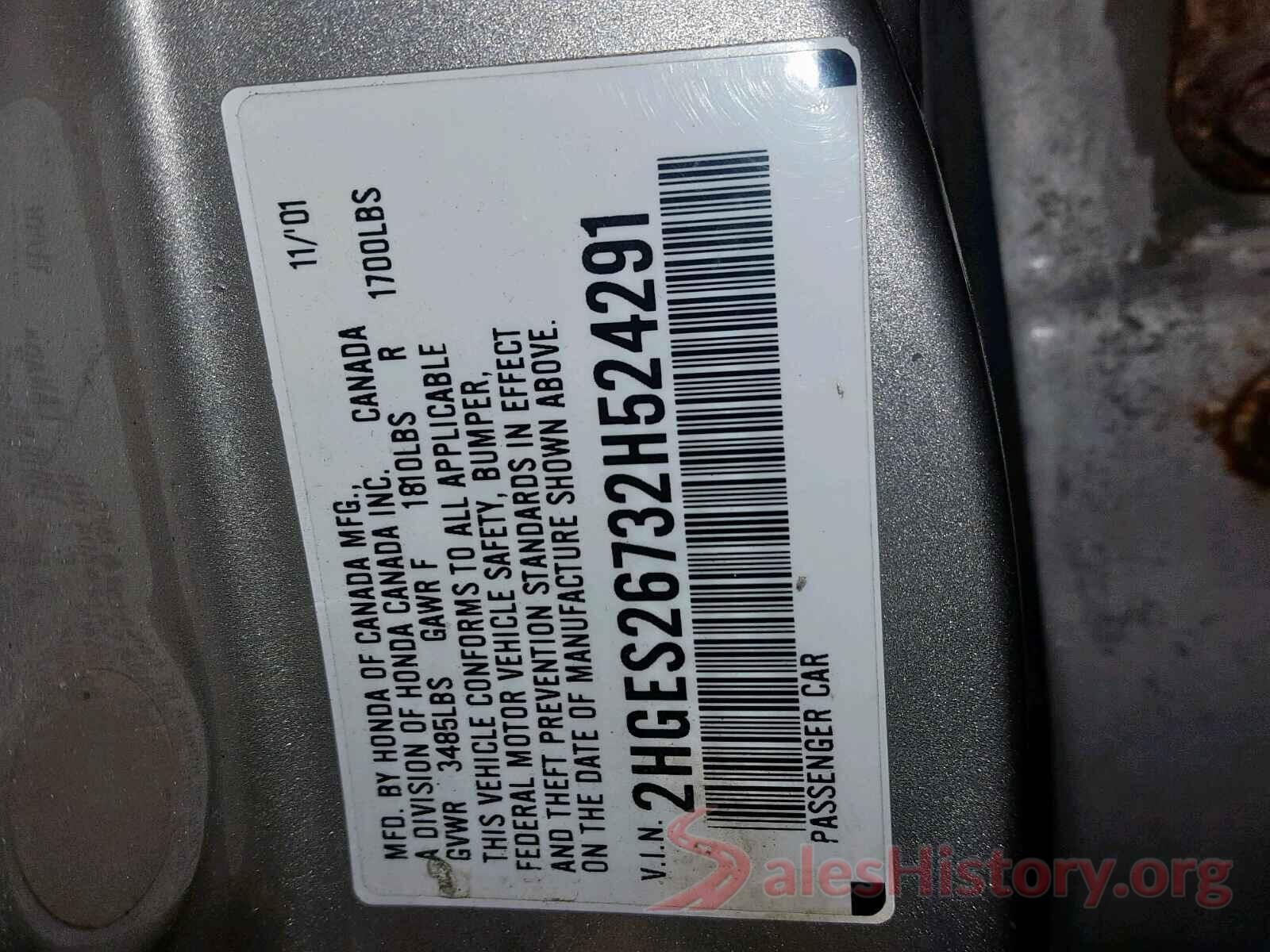 4S4BSAJC9K3236578 2002 HONDA CIVIC