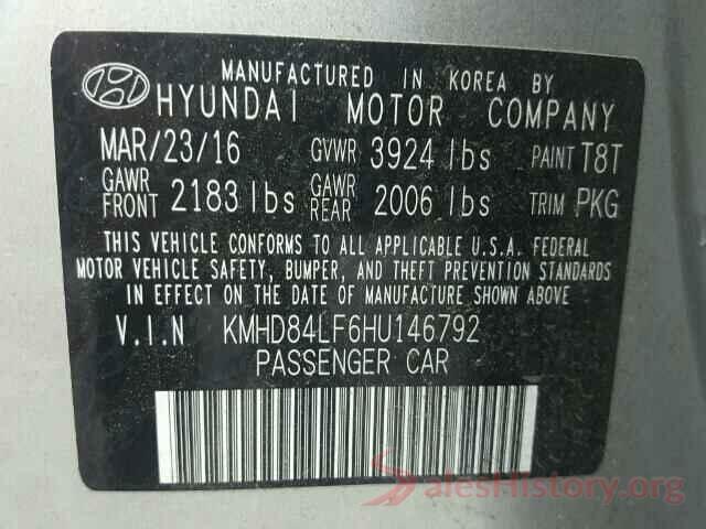 2T2BGMCA6KC033590 2017 HYUNDAI ELANTRA