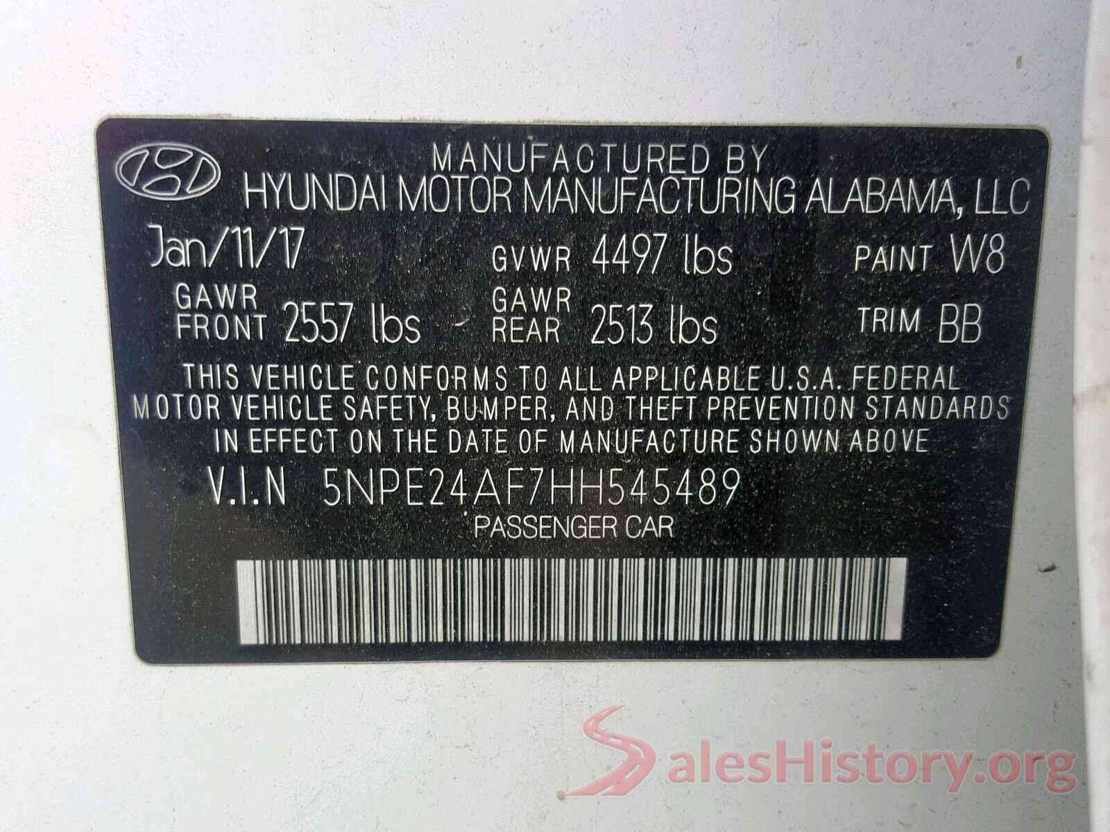 58ABK1GG0GU034636 2017 HYUNDAI SONATA