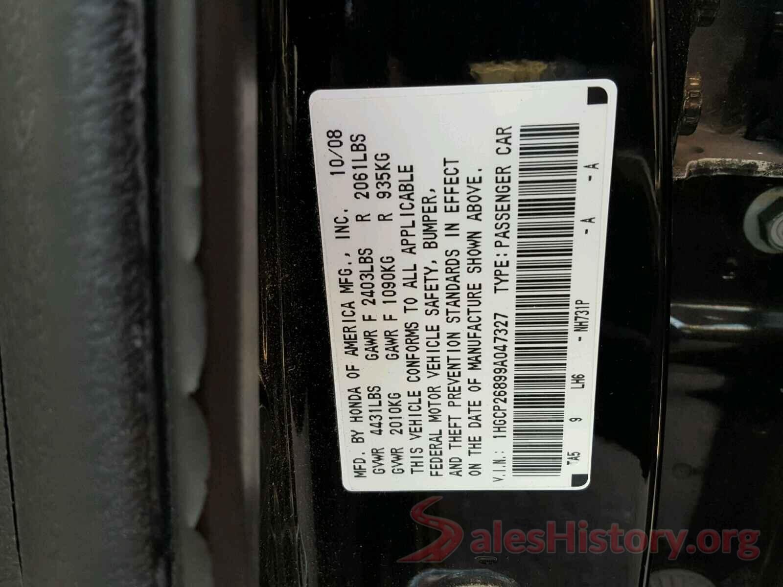 SALCR2BG4GH592029 2009 HONDA ACCORD