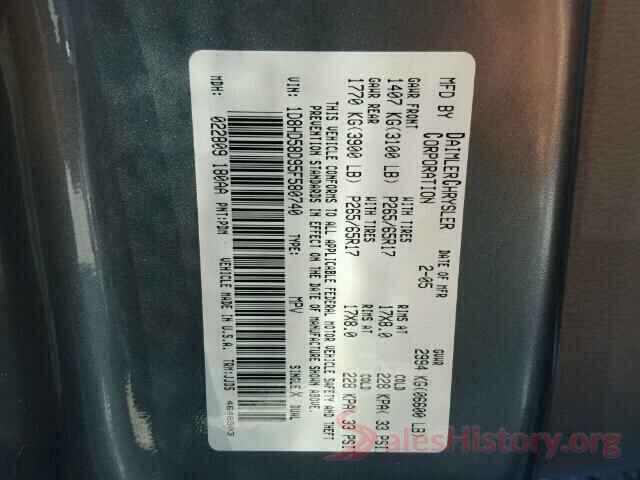 5NPE24AF4JH681049 2005 DODGE DURANGO