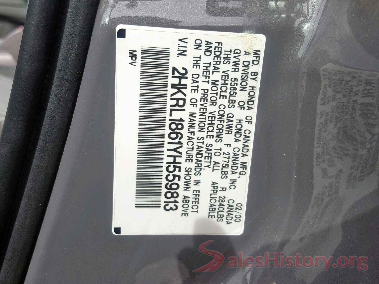 5NPD84LF3JH330978 2000 HONDA ODYSSEY EX