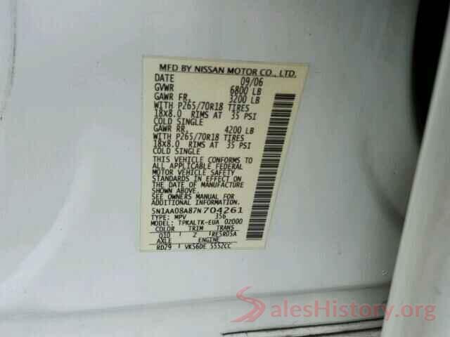 3N1AB7APXJY265943 2007 NISSAN ARMADA