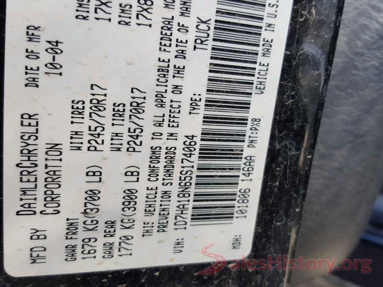 KNDJN2A27K7024310 2005 DODGE RAM 1500