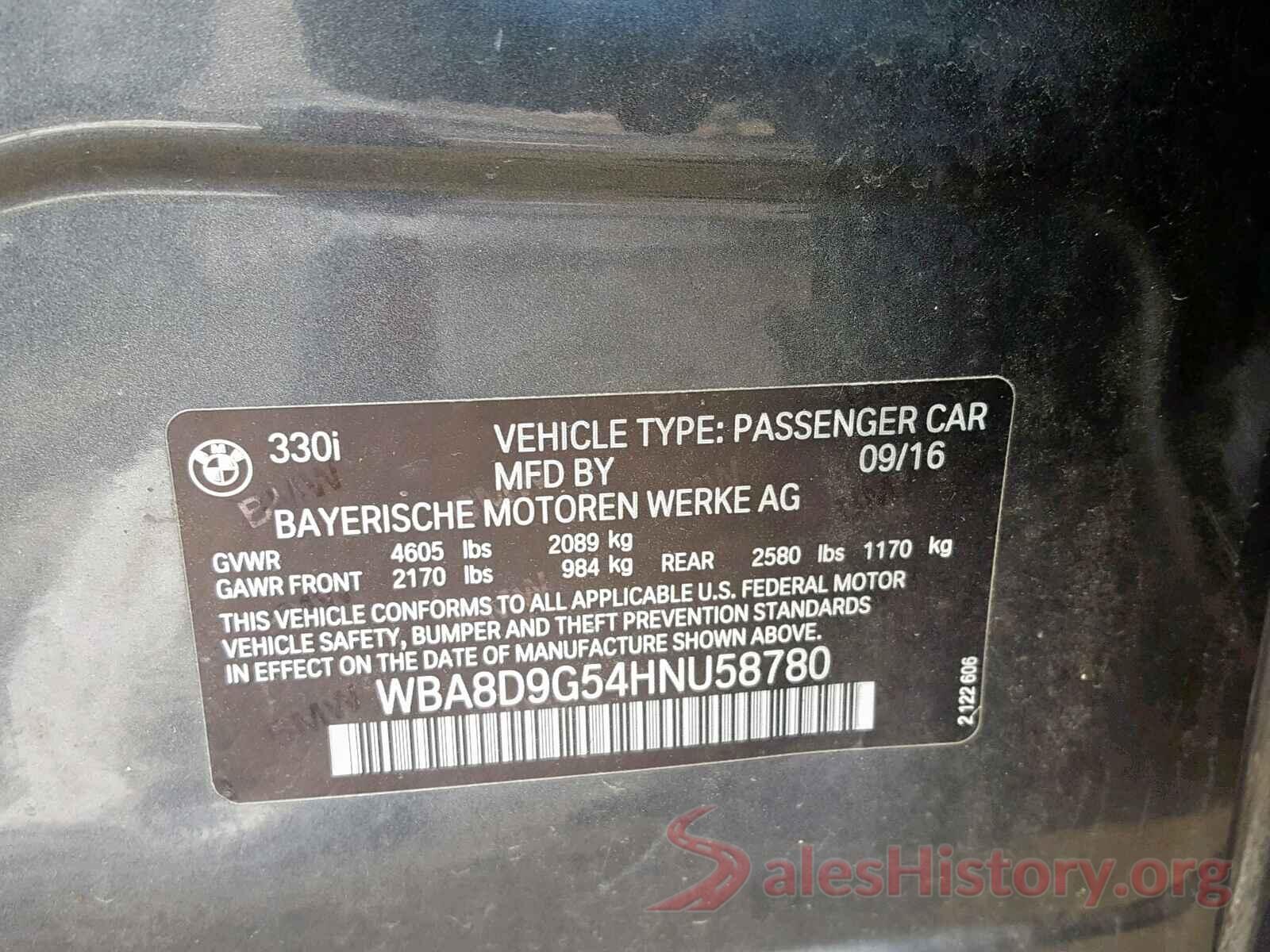 3FA6P0LU9KR263147 2017 BMW 3 SERIES