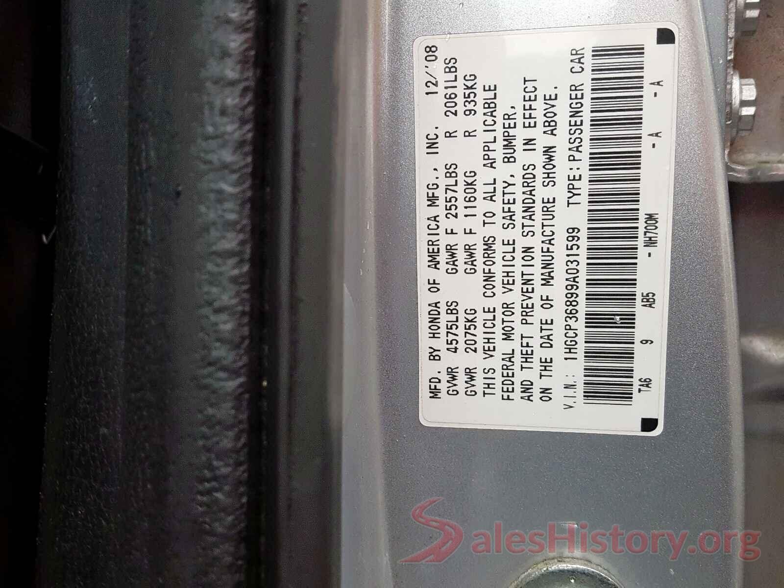 5NMZUDLA2JH070513 2009 HONDA ACCORD