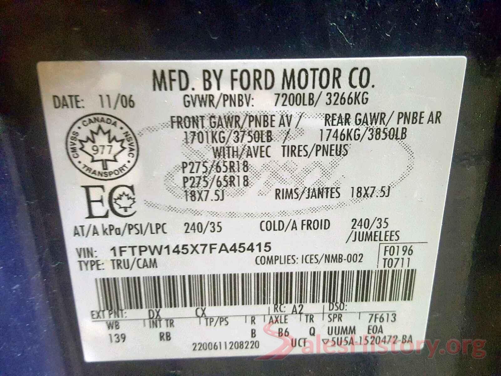 KNDJN2A29K7668049 2007 FORD F150 SUPER