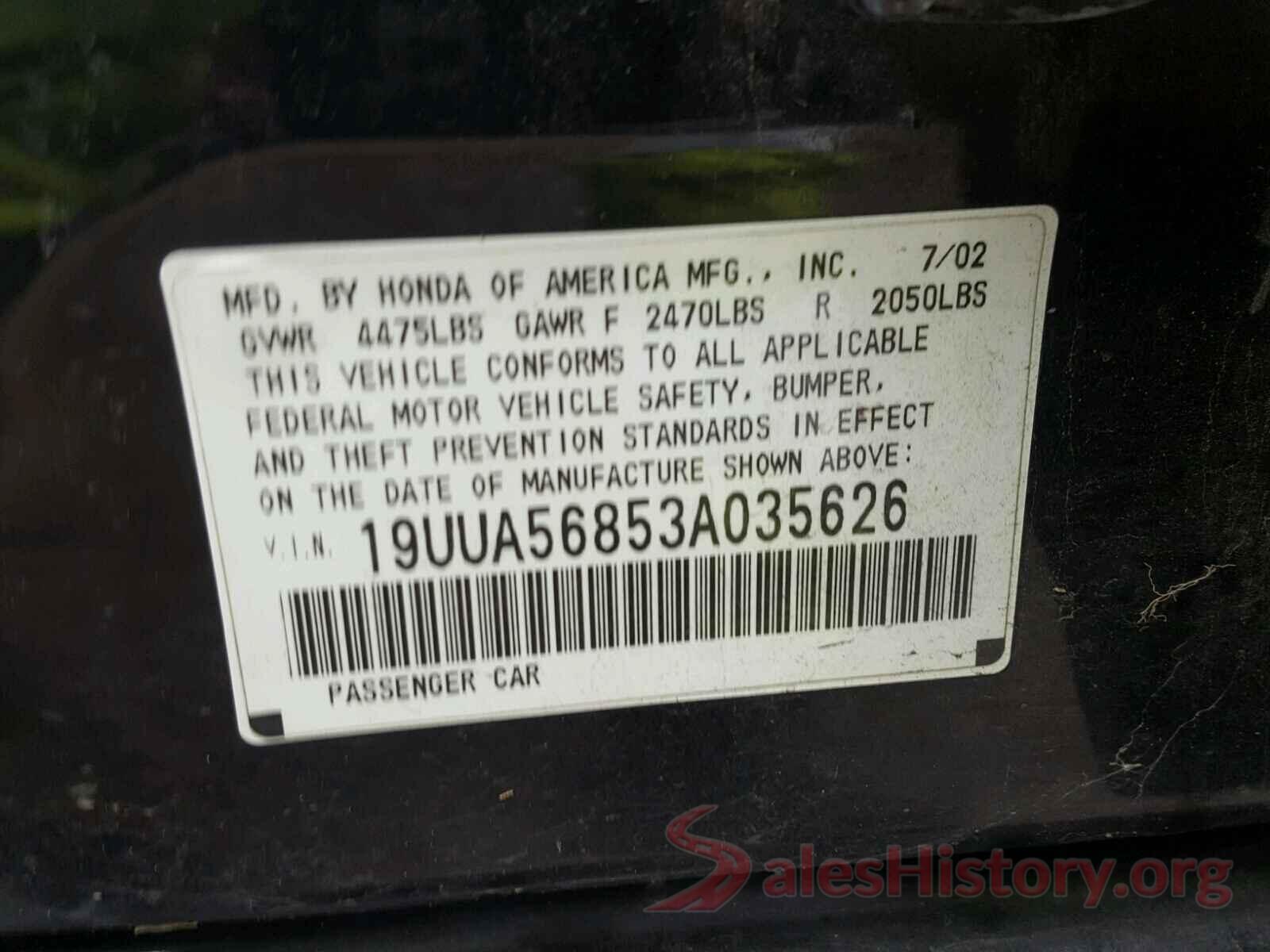 3N1AB7AP7GY278626 2003 ACURA 3.2 TL