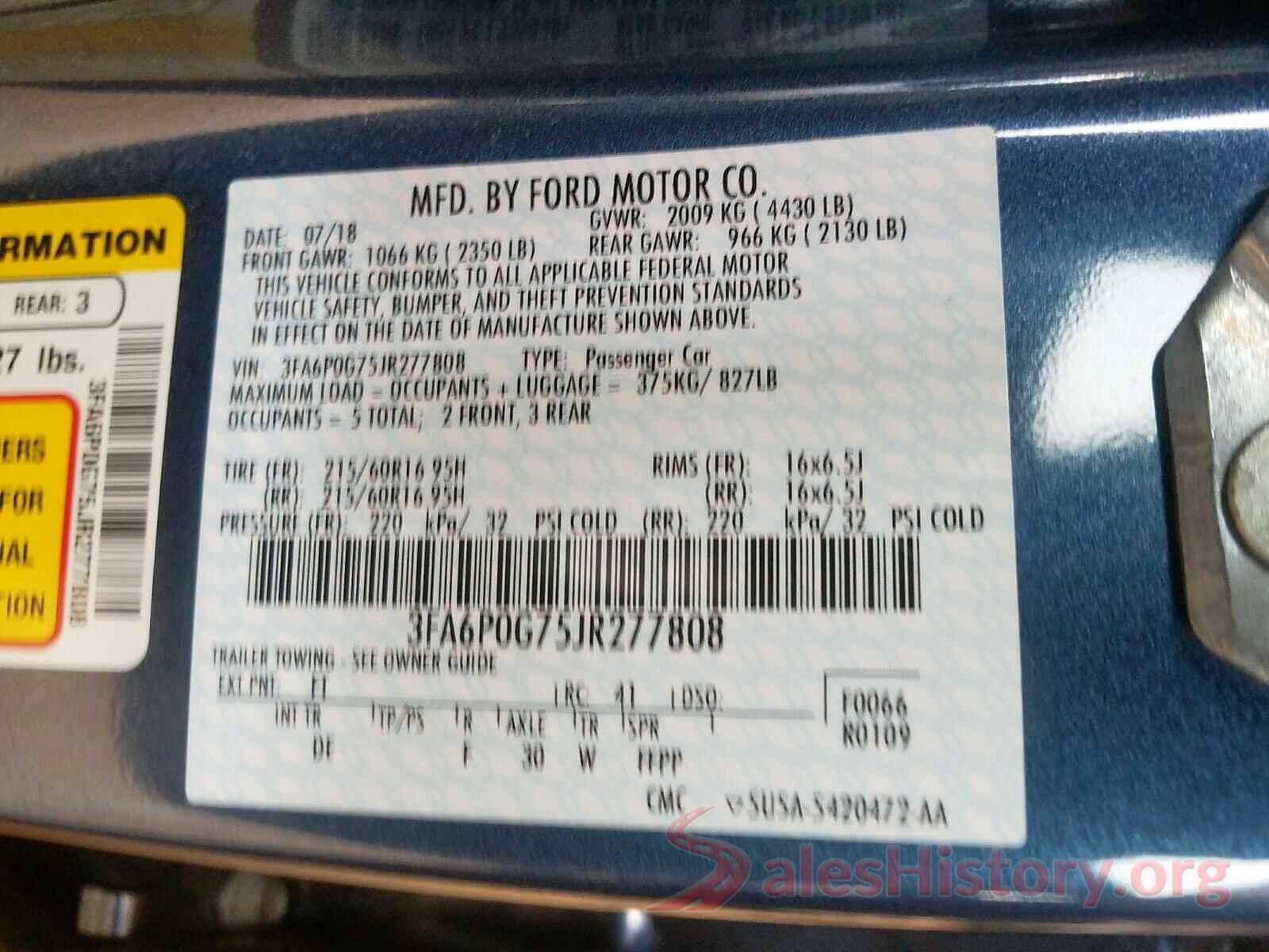 3KPF24AD3LE239051 2018 FORD FUSION