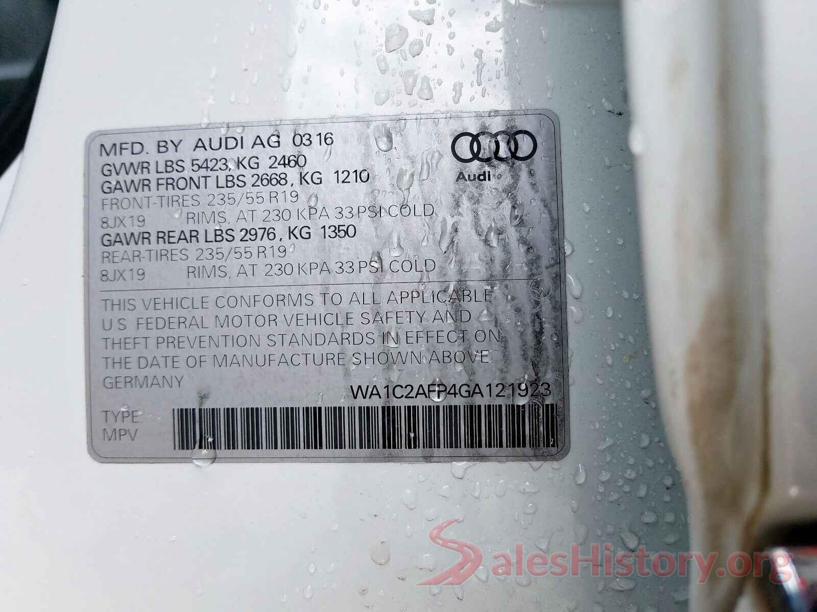 1N4AL3AP9HC179809 2016 AUDI Q5