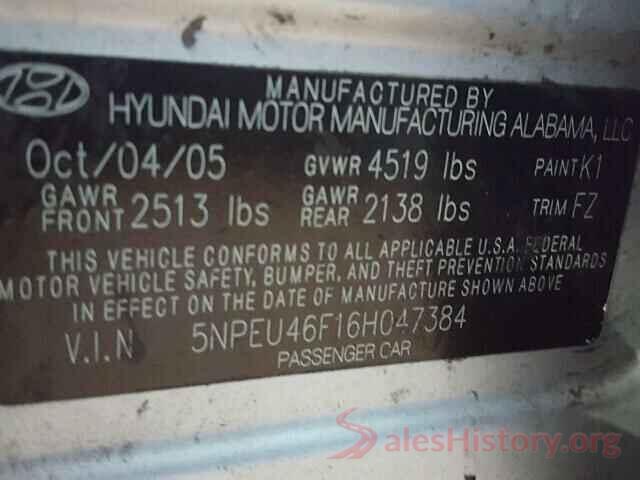 1N4AL3AP2HN326315 2006 HYUNDAI SONATA