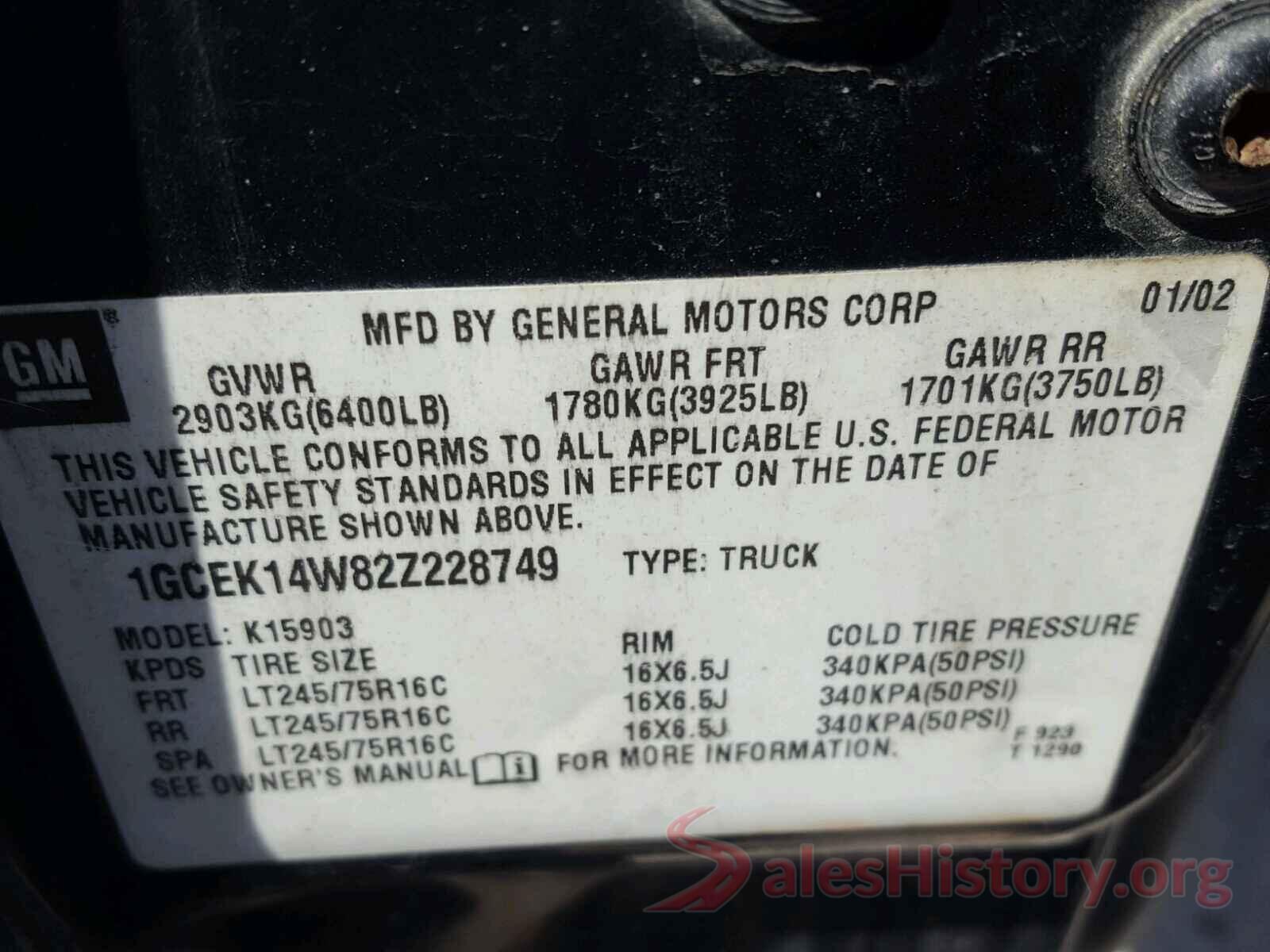 3N1CN7AP0GL855087 2002 CHEVROLET SILVERADO