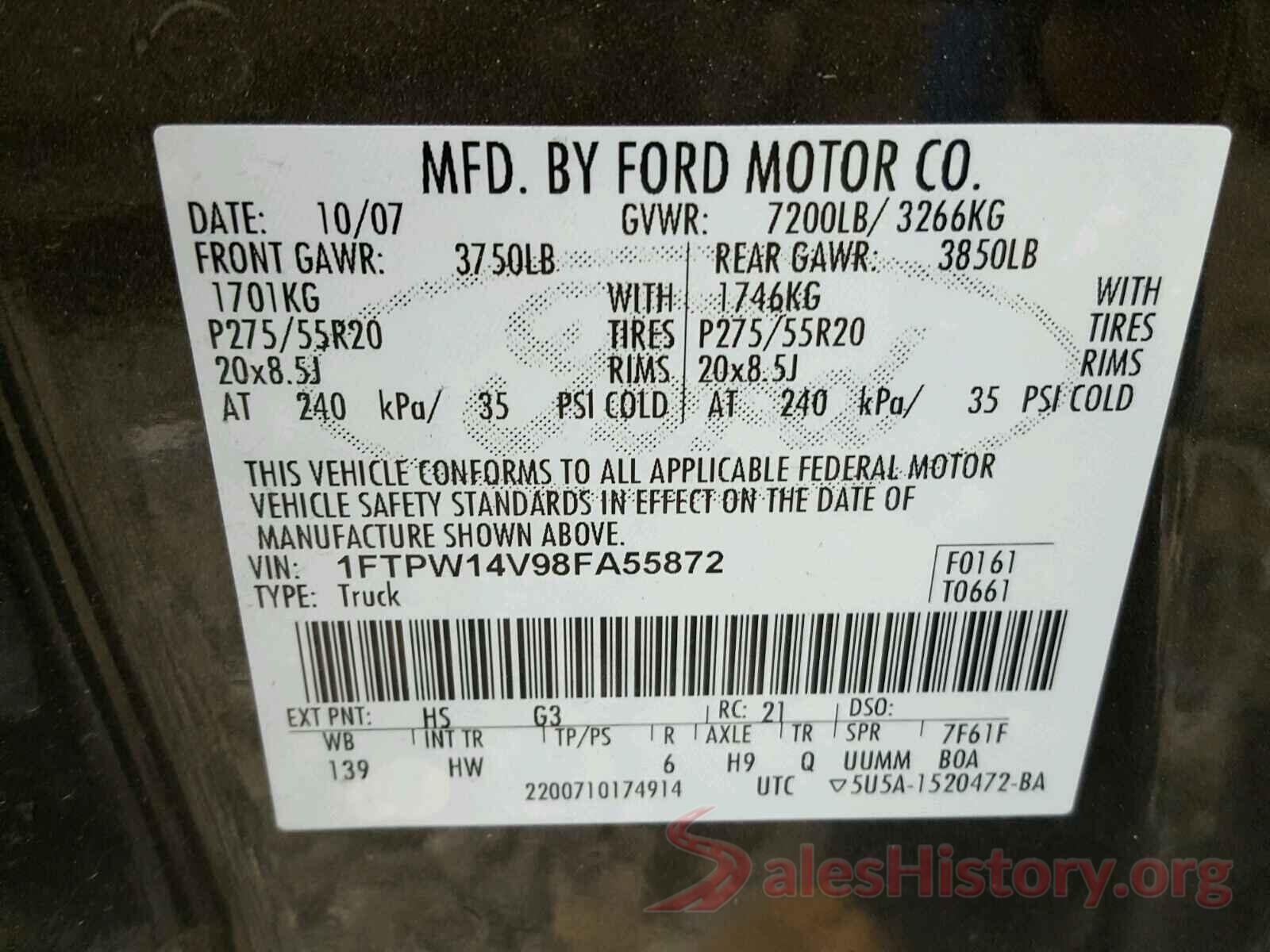 5NMZT3LB6JH084341 2008 FORD F150