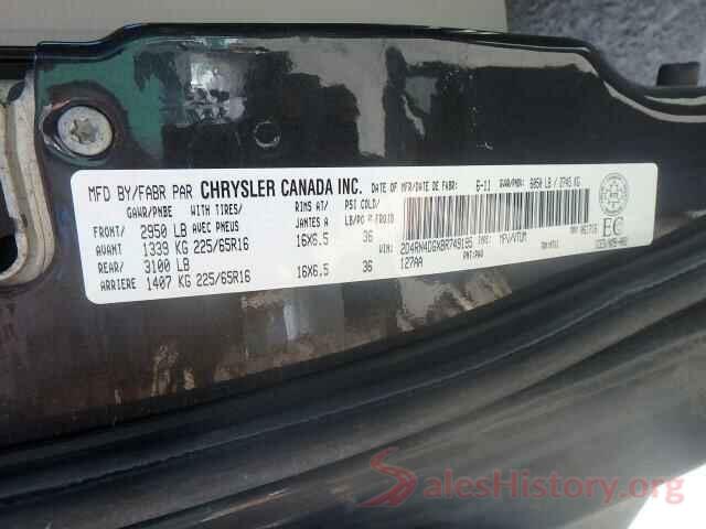 1FAHP2D86GG113856 2011 DODGE CARAVAN