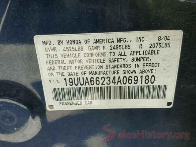 WDCTG4GB5HJ285365 2004 ACURA TL