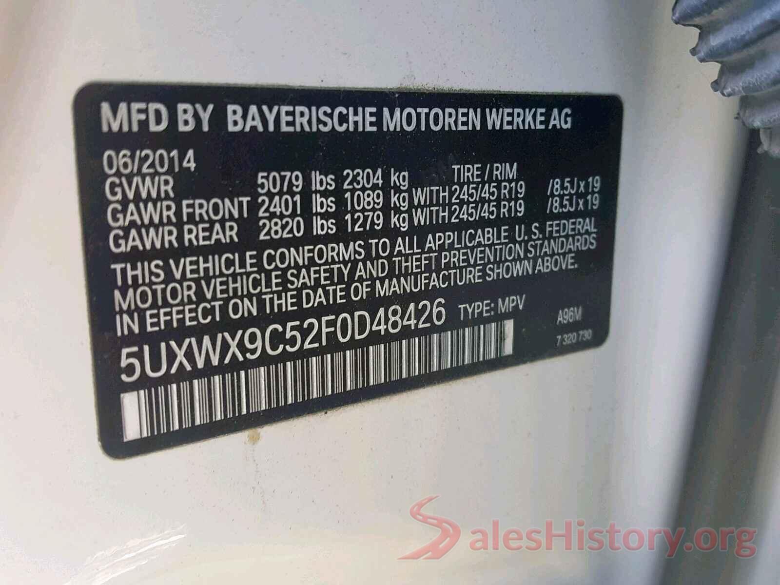 5YFEPMAE5MP189937 2015 BMW X3