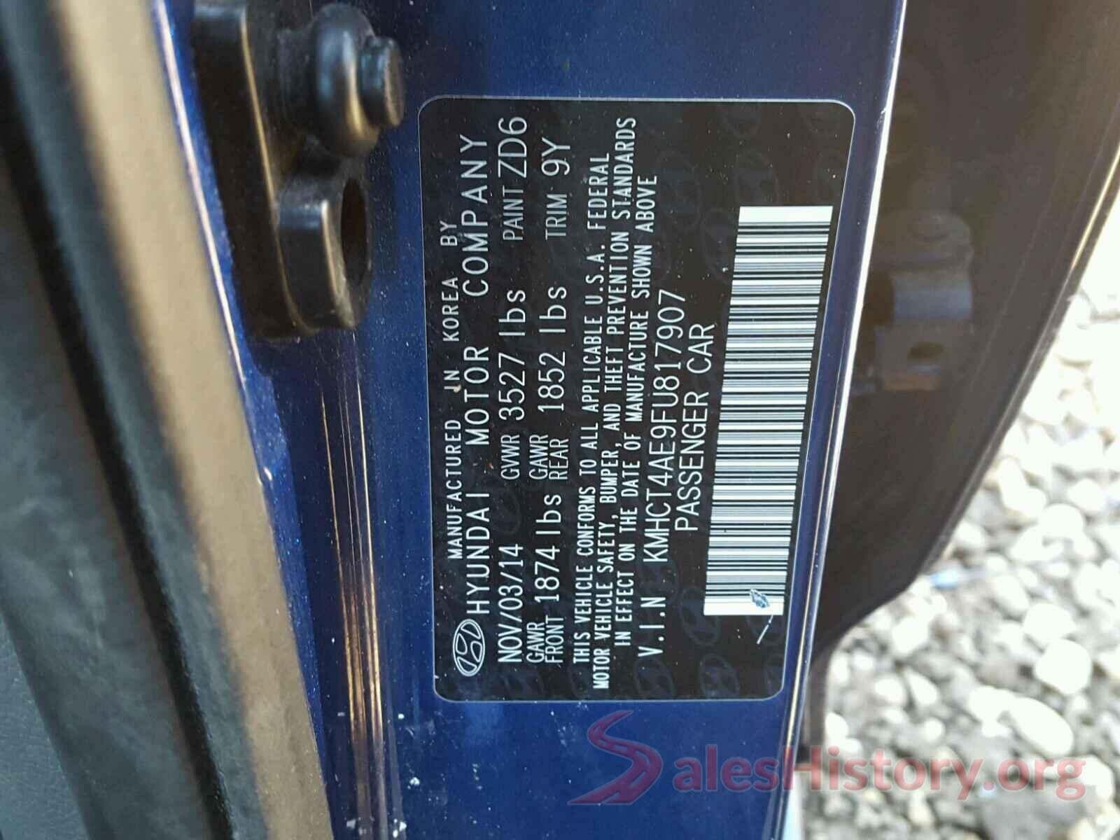 3N1CP5CU9KL491777 2015 HYUNDAI ACCENT