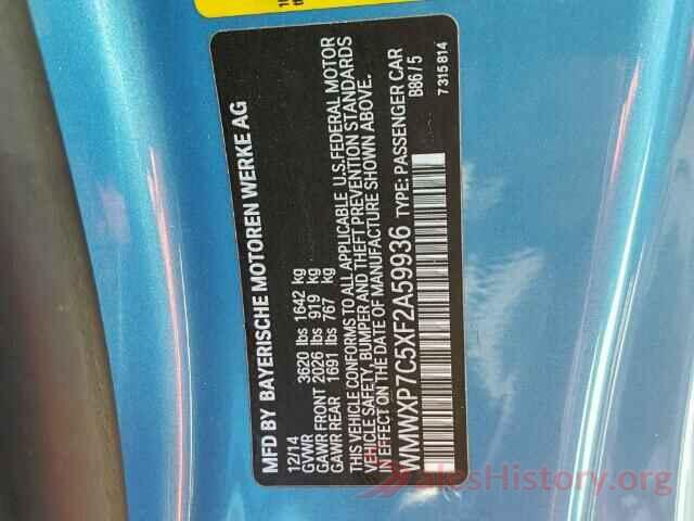 3VV1B7AX0MM000958 2015 MINI COOPER