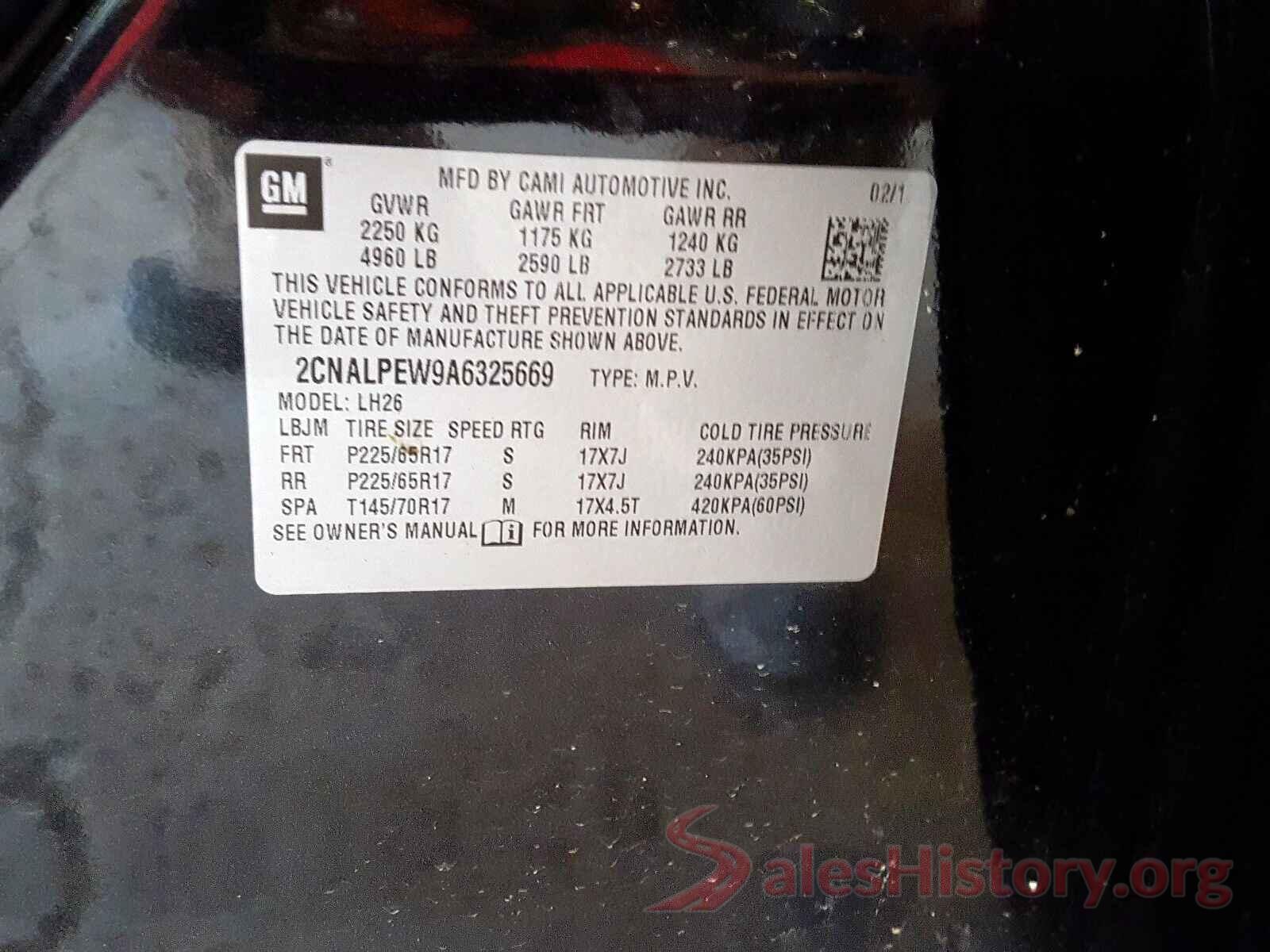 5NPE34AF1JH642772 2010 CHEVROLET EQUINOX