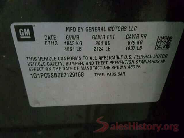 5XXGT4L38JG238052 2014 CHEVROLET CRUZE