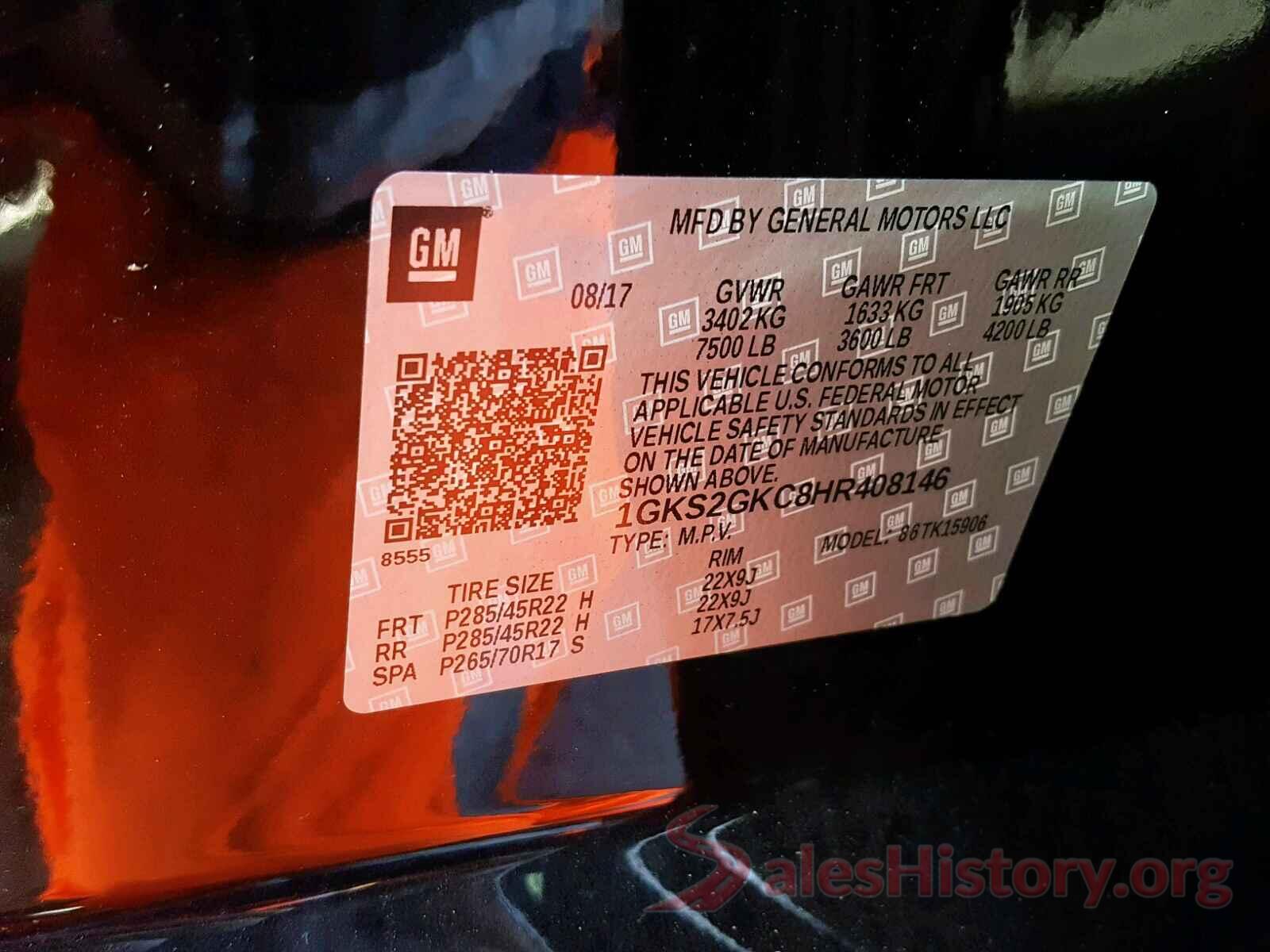 5NPDH4AE3GH756611 2017 GMC YUKON XL K