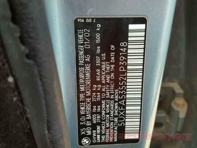 19XFC2F70JE035843 2002 BMW X5