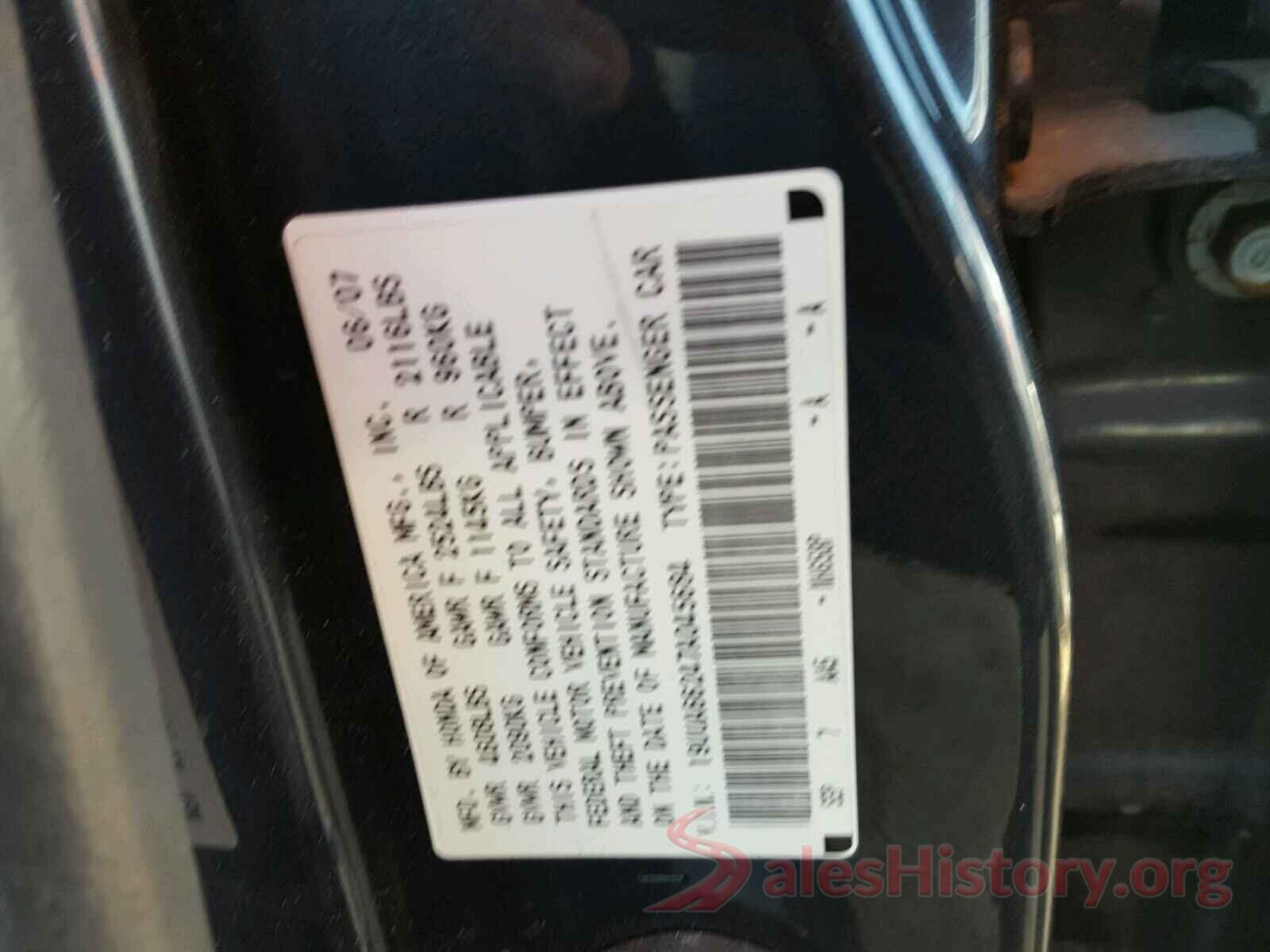 1FTEW1EP6HFA01386 2007 ACURA TL