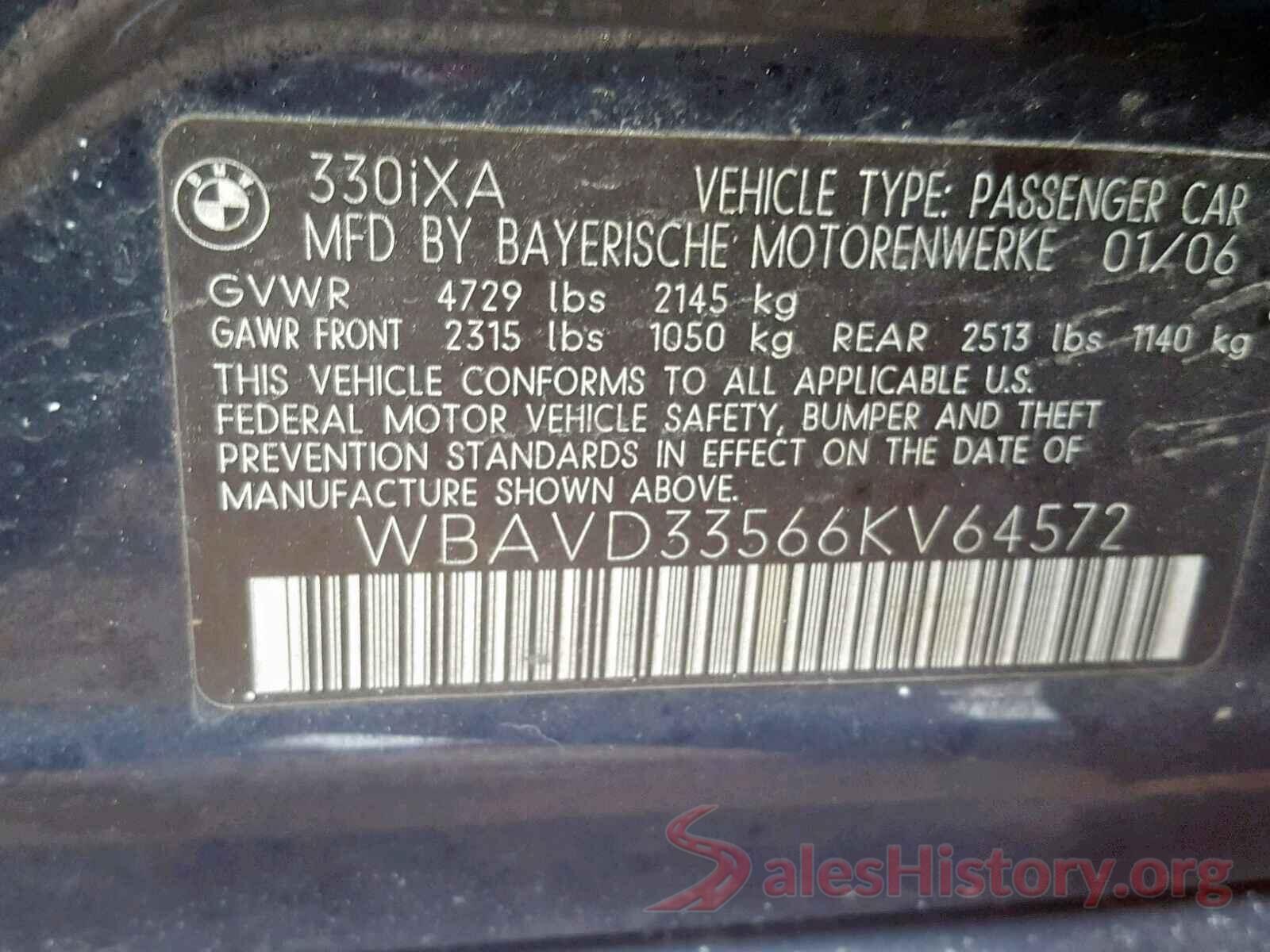 3N1AB7AP0JL627596 2006 BMW 3 SERIES