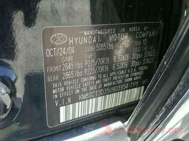 3N1AB7AP6KY427844 2005 HYUNDAI SANTA FE