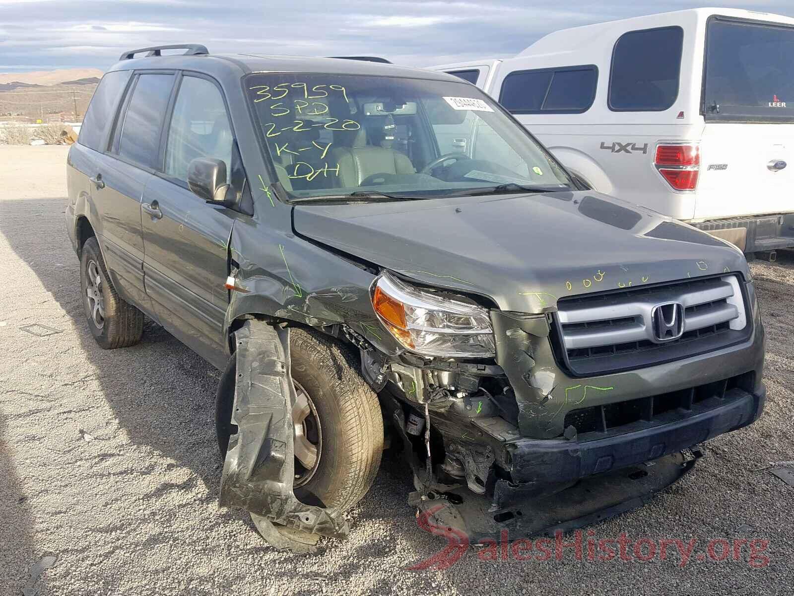 2T3E6RFV5MW007412 2007 HONDA PILOT