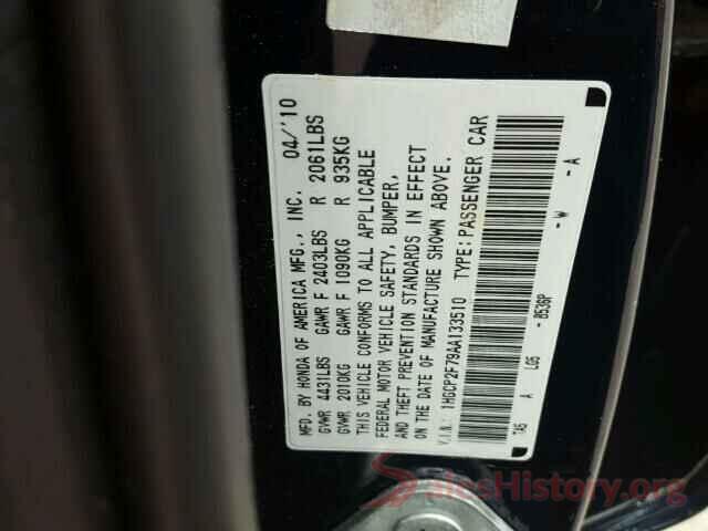 5XYP6DHC9MG125789 2010 HONDA ACCORD