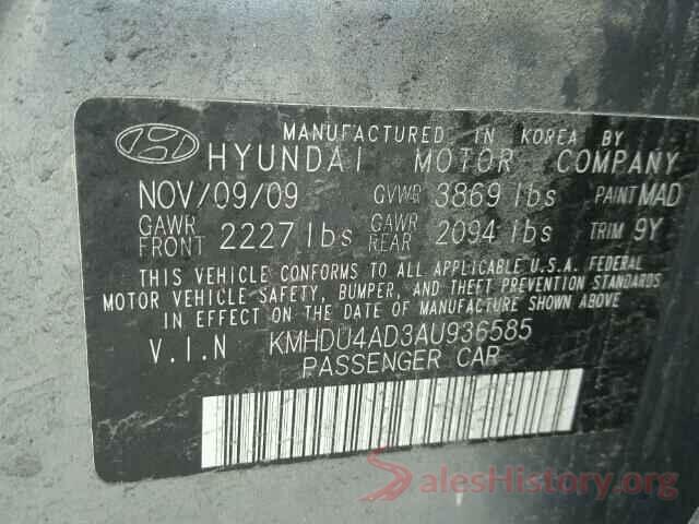 KMHRC8A35LU024034 2010 HYUNDAI ELANTRA