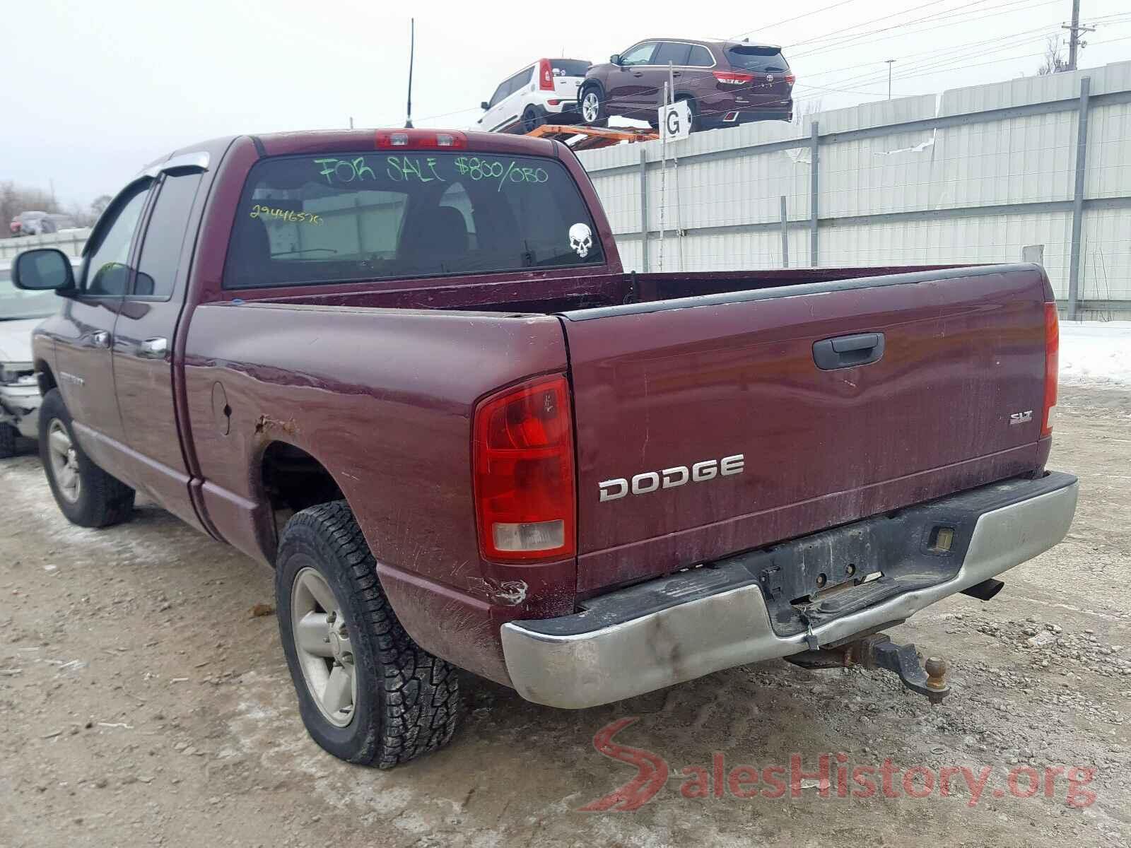 5XXGV4L29JG238319 2003 DODGE RAM 1500 S