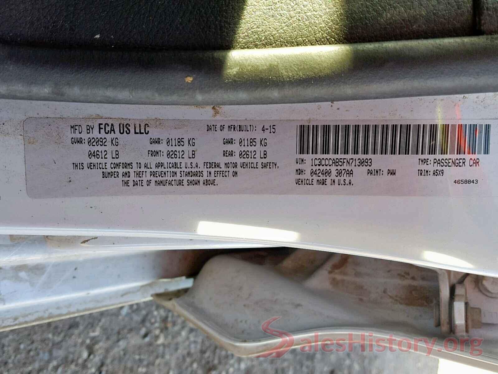 5NPE24AF2JH683723 2015 CHRYSLER 200