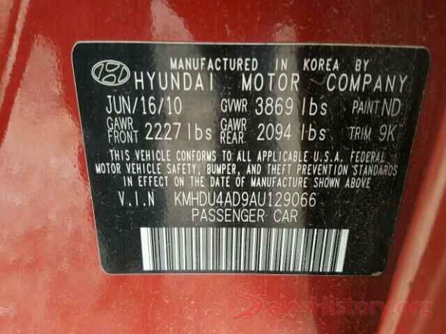 1N4AL3AP1GC282009 2010 HYUNDAI ELANTRA