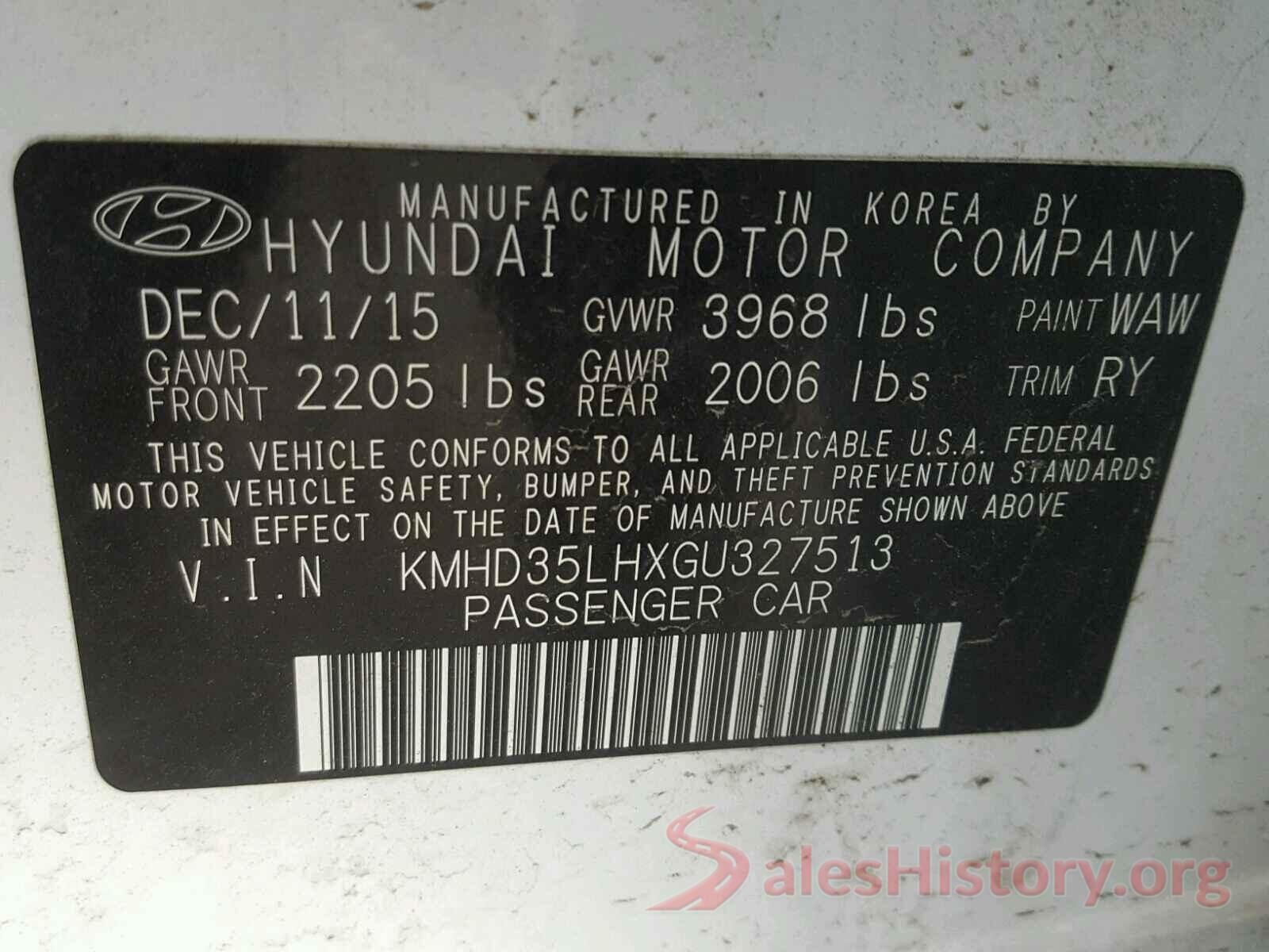 1N4AL3AP1JC215515 2016 HYUNDAI ELANTRA