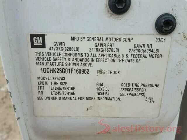 KNDJN2A25G7266729 2001 CHEVROLET SILVERADO