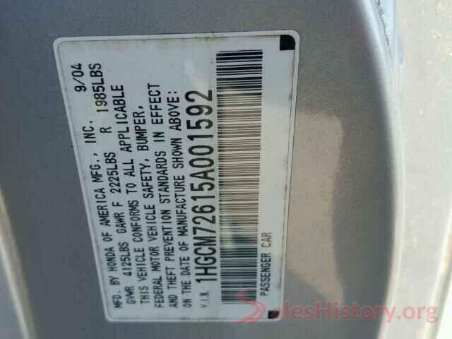 WP1AA2AY0LDA08841 2005 HONDA ACCORD