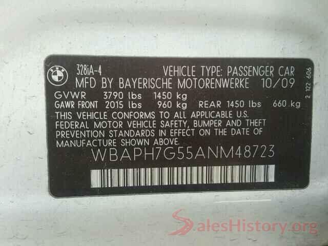 5NPD84LF3KH453424 2010 BMW 3 SERIES