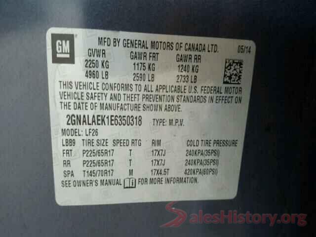 3VW267AJ8GM212964 2014 CHEVROLET EQUINOX