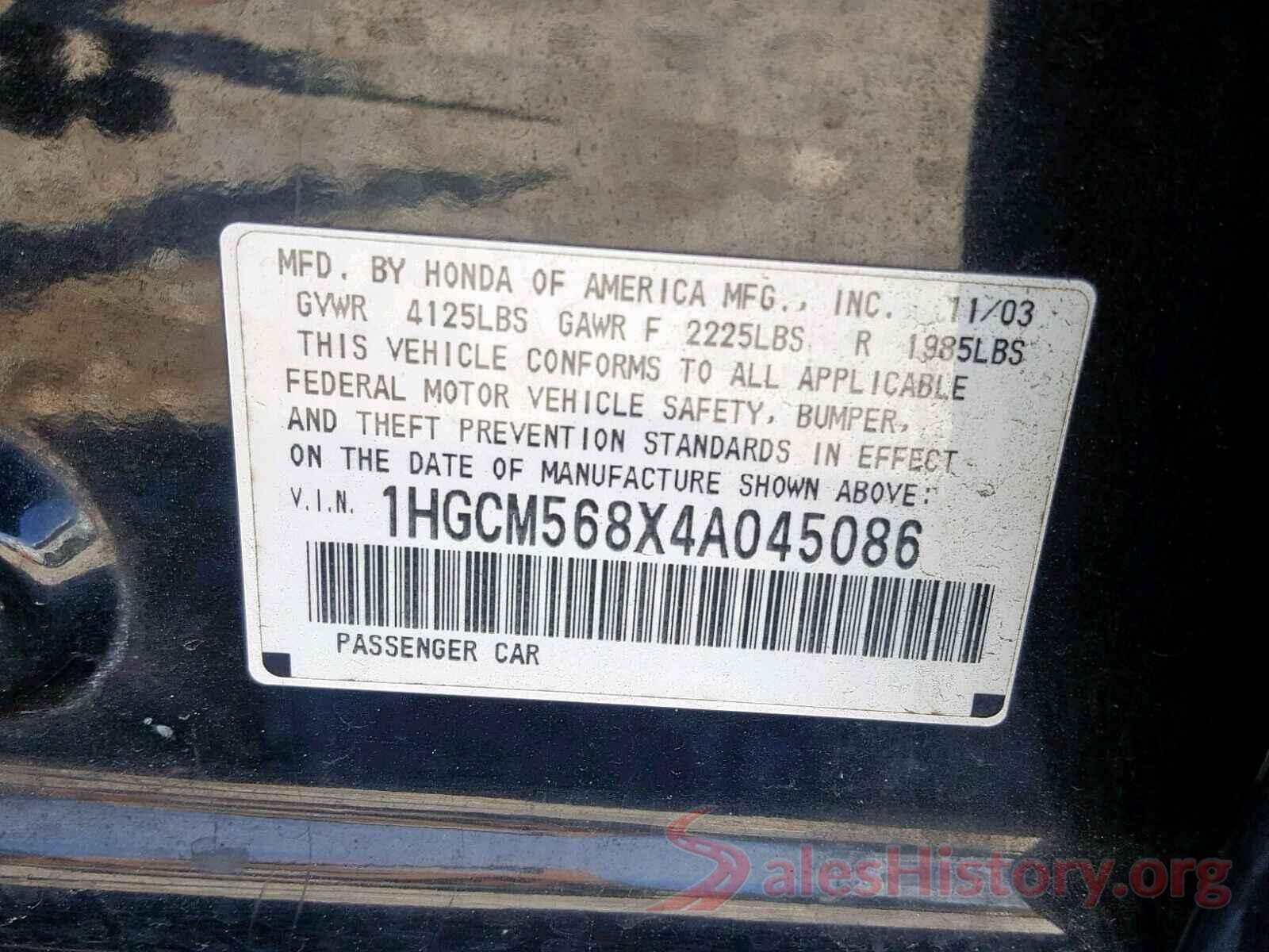 1HGCV1F34JA172292 2004 HONDA ACCORD EX